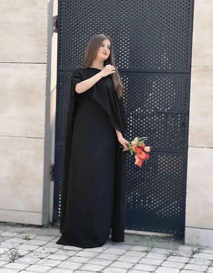 2 Pcs Women's Stitched Chiffon Plain Maxi Suit 5.0