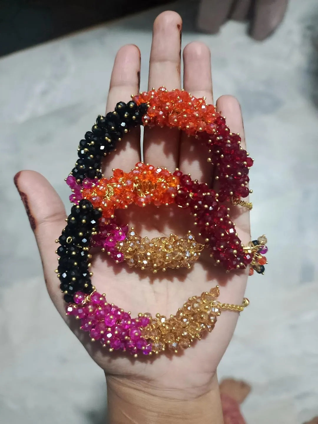 Bridal Gajra Bracelet in Pakistan – Handmade Crystal Gajrey for Weddings & Parties
