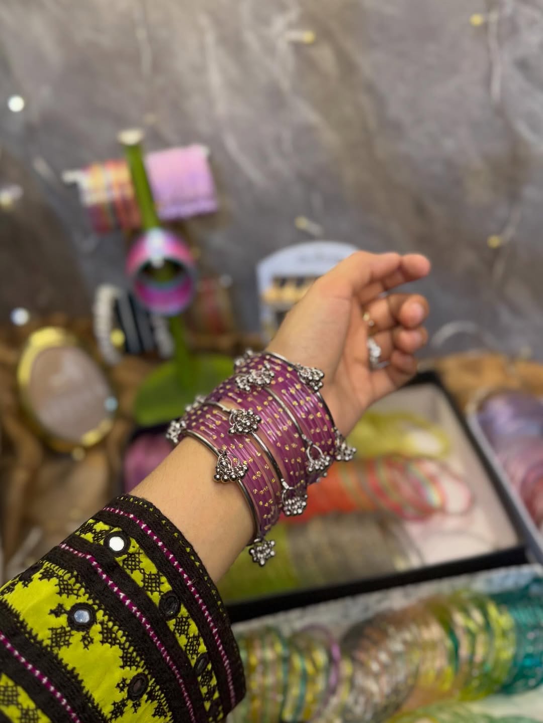 Kashmiri Bangles Set – Aesthetic Traditional Bangles for Women